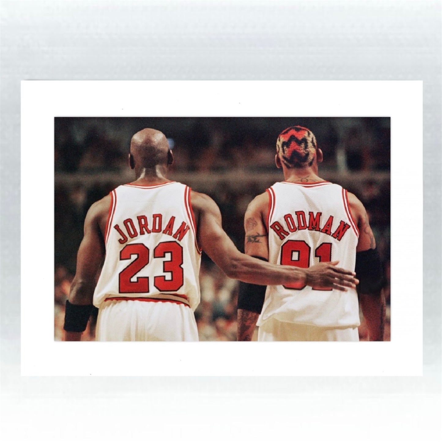 PHOTO ART PRINT MICHAEL JORDAN RODMAN