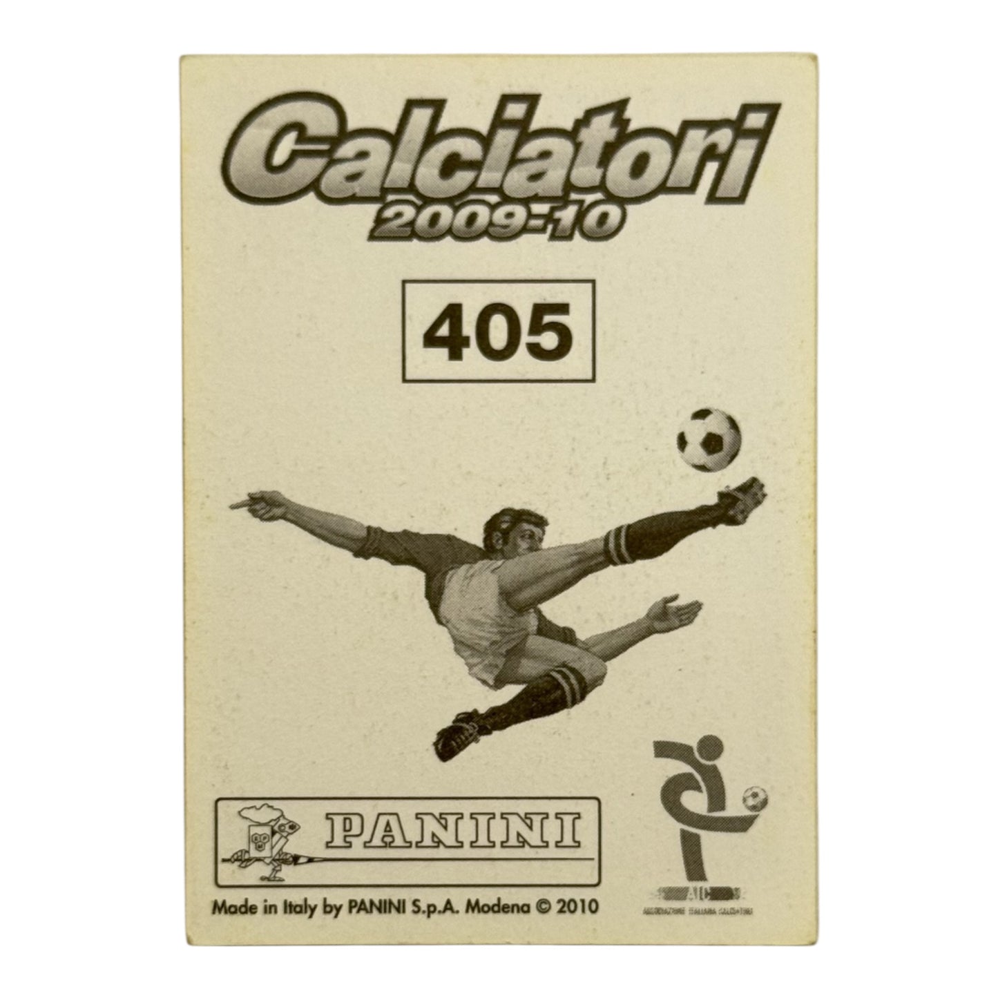 Totti card Roma Panini calciatori 2009-10 #405 IT