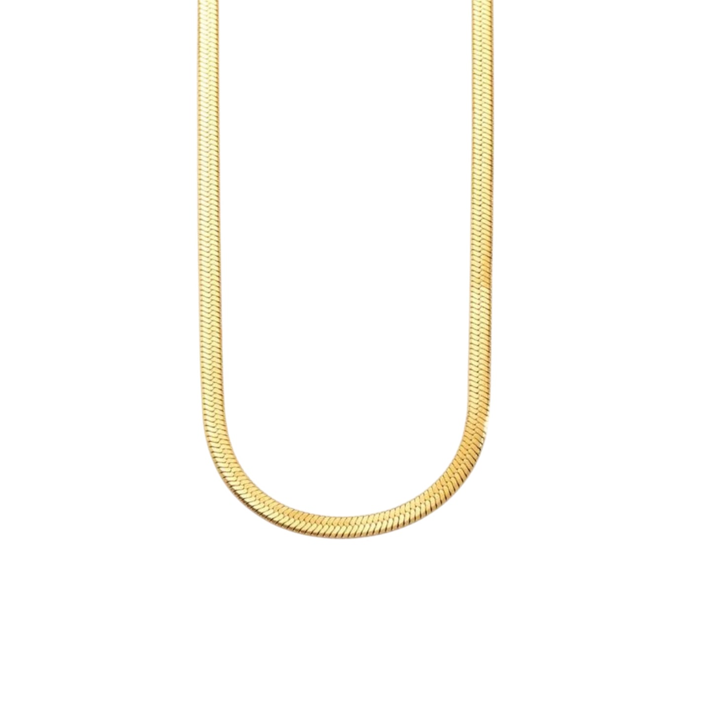 Collana acciaio sottile snake gold