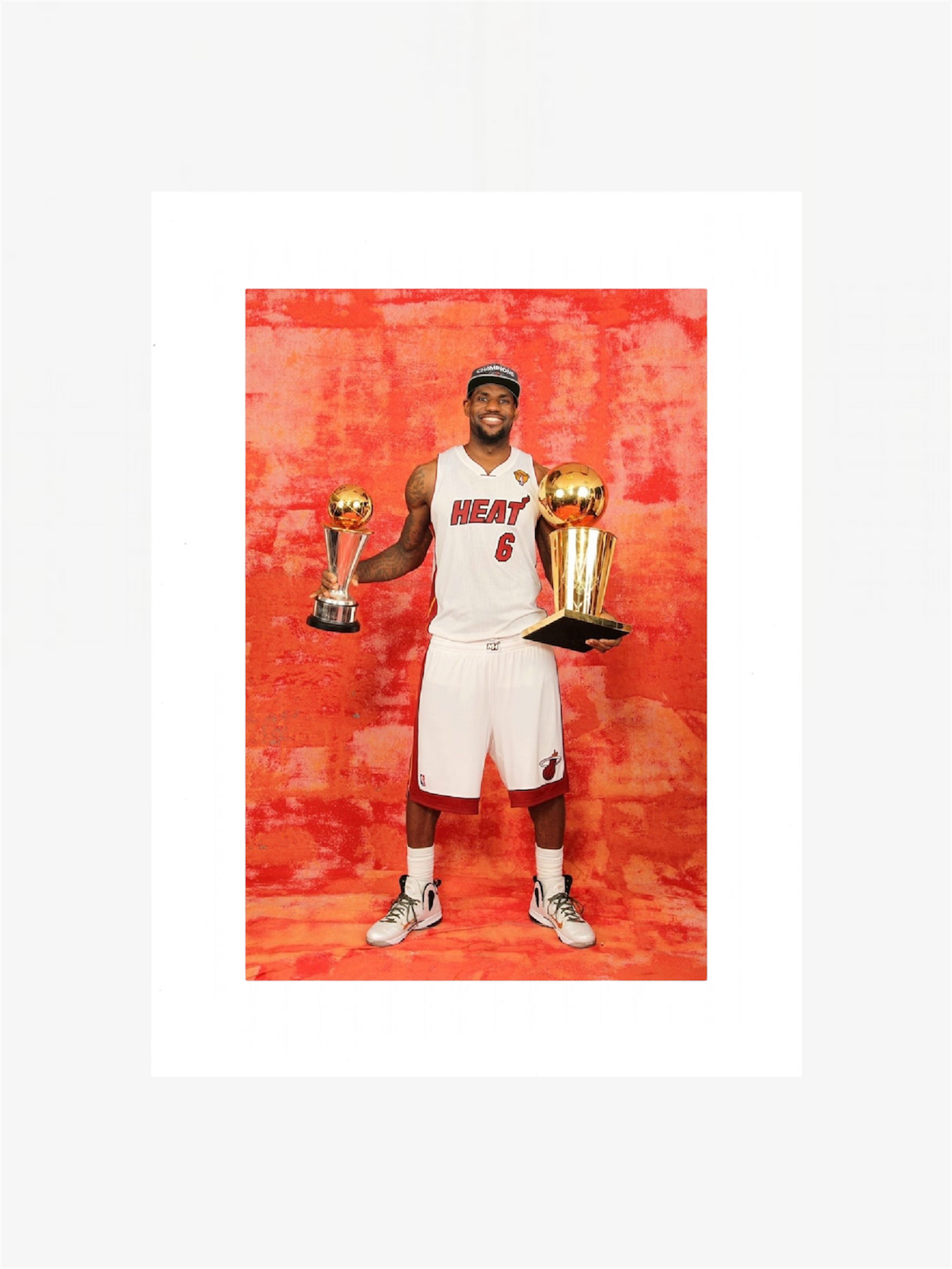 lebron james photo stampa trofeo nba