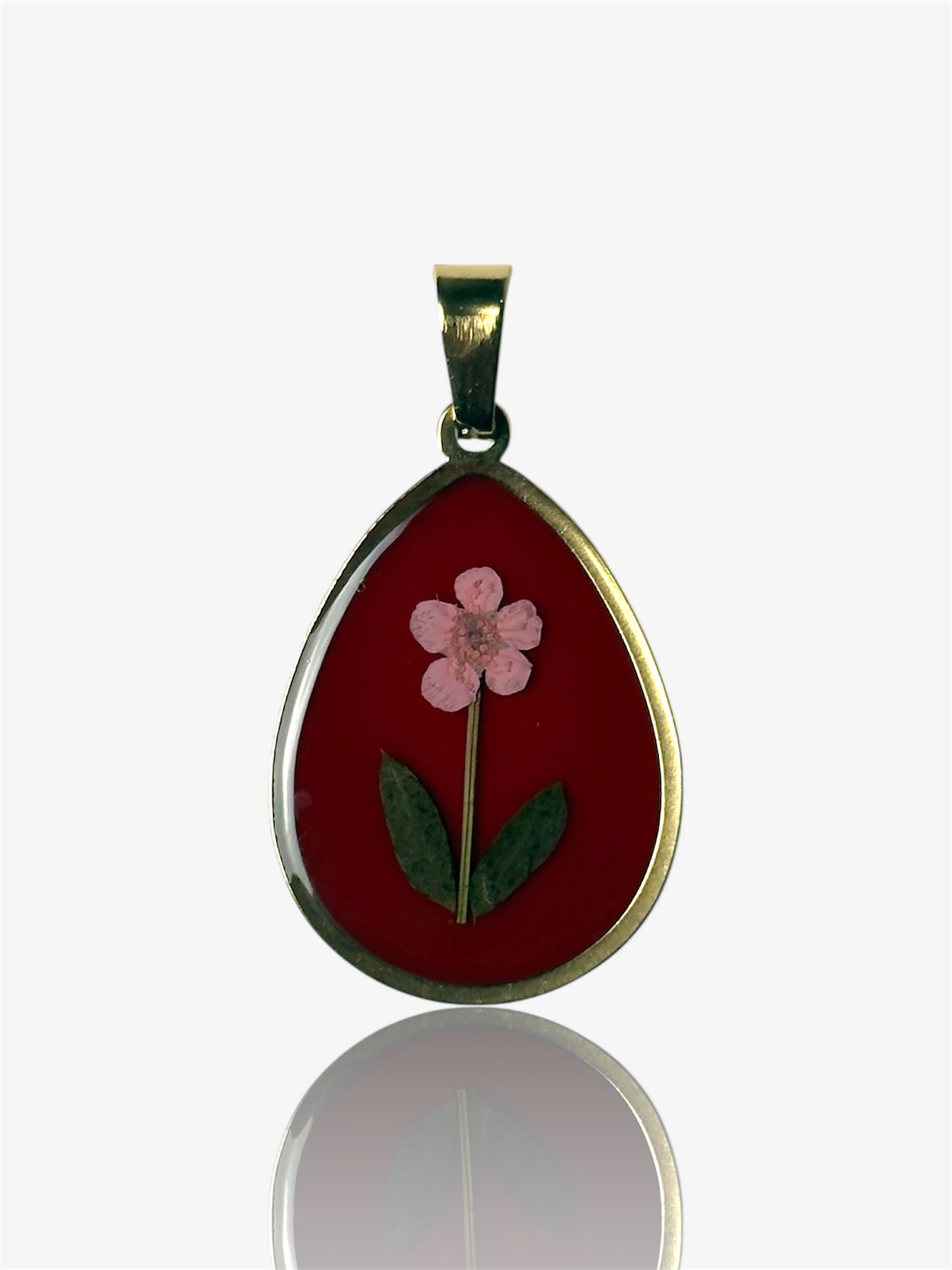 Ciondolo goccia Petals vintage oro