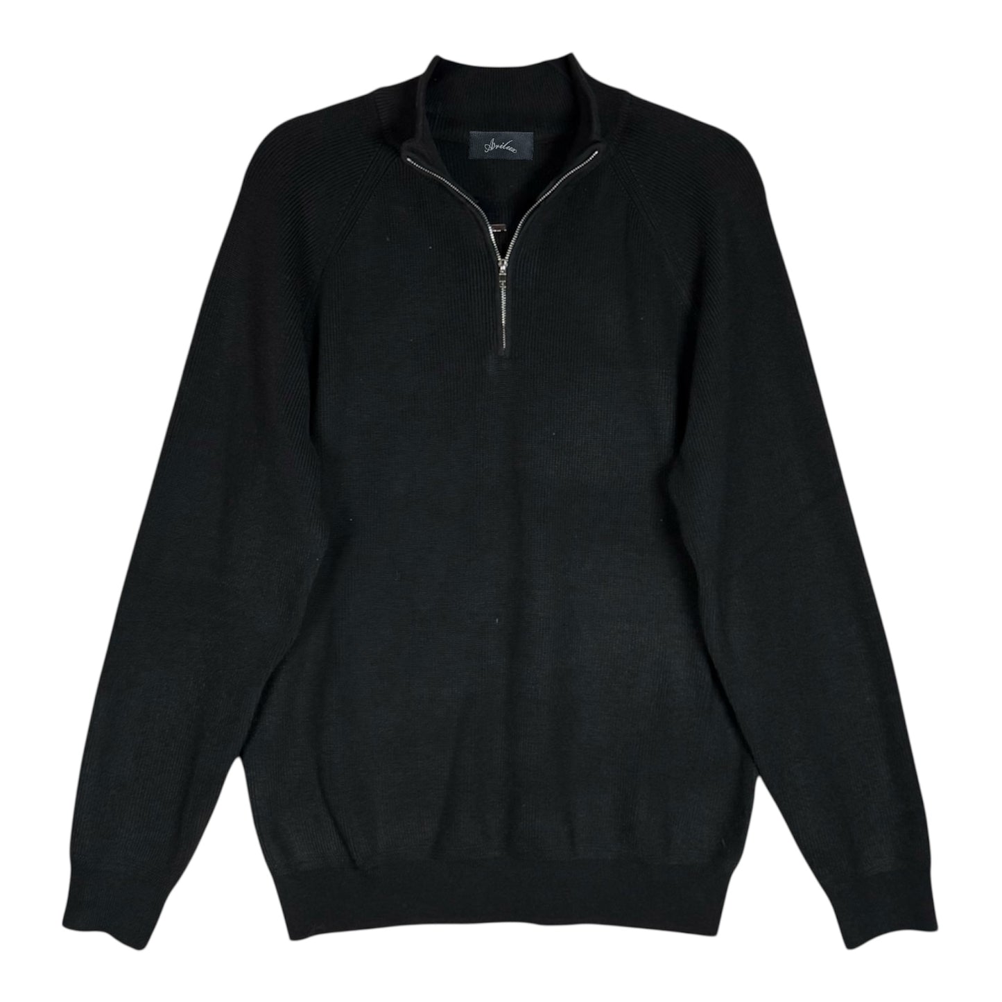 AR SWEATER HALF ZIP BLACK