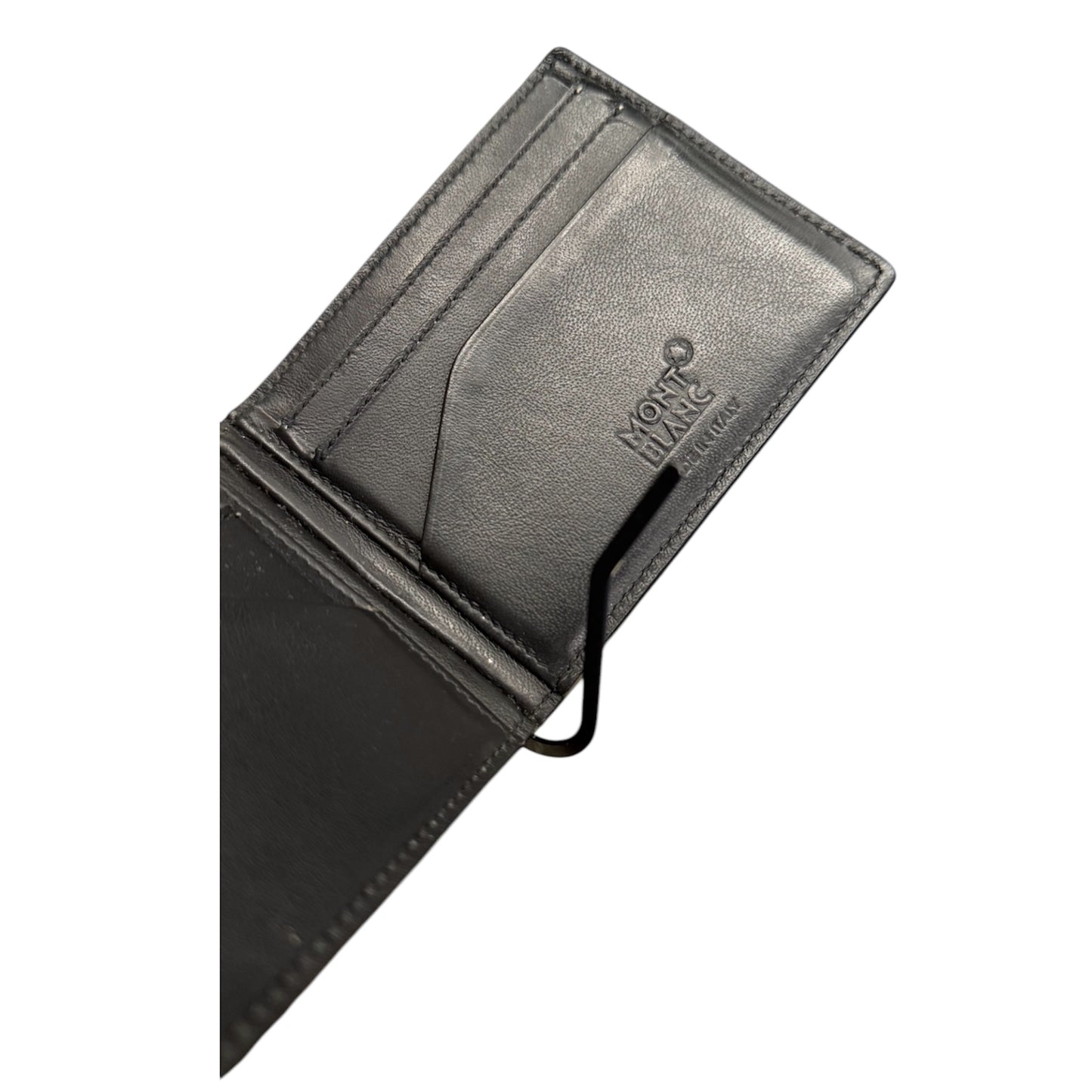 Montblanc wallet for men, money clip, 6 pockets, used