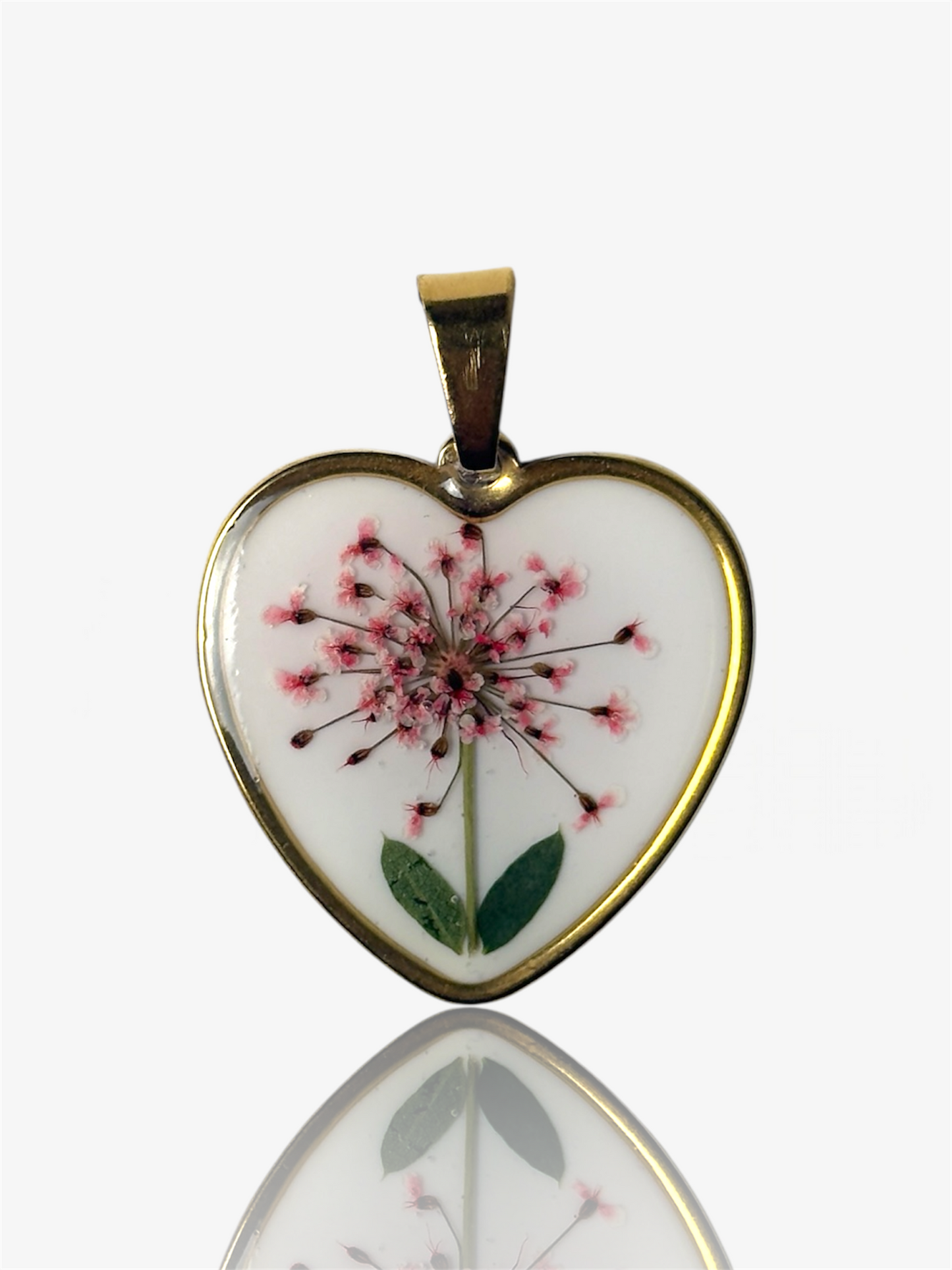 Ciondolo cuore petals oro