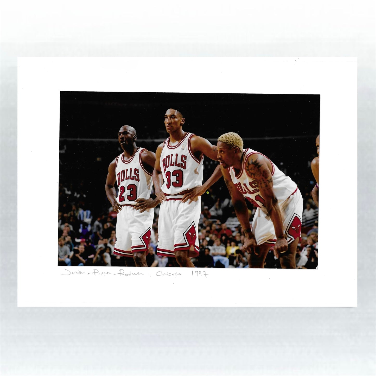 PHOTO ART PRINT MICHAEL JORDAN RODMAN PIPPEN