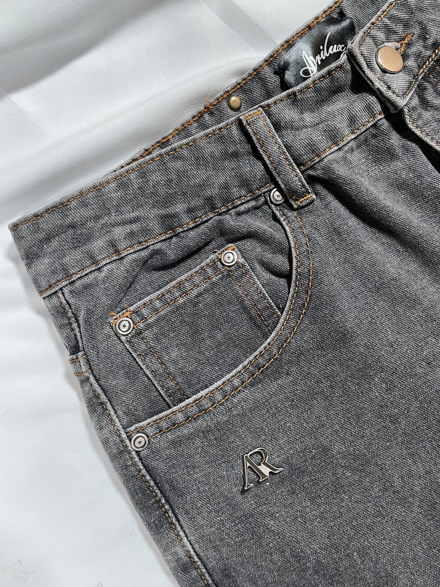 AR DENIM PANTS GREY
