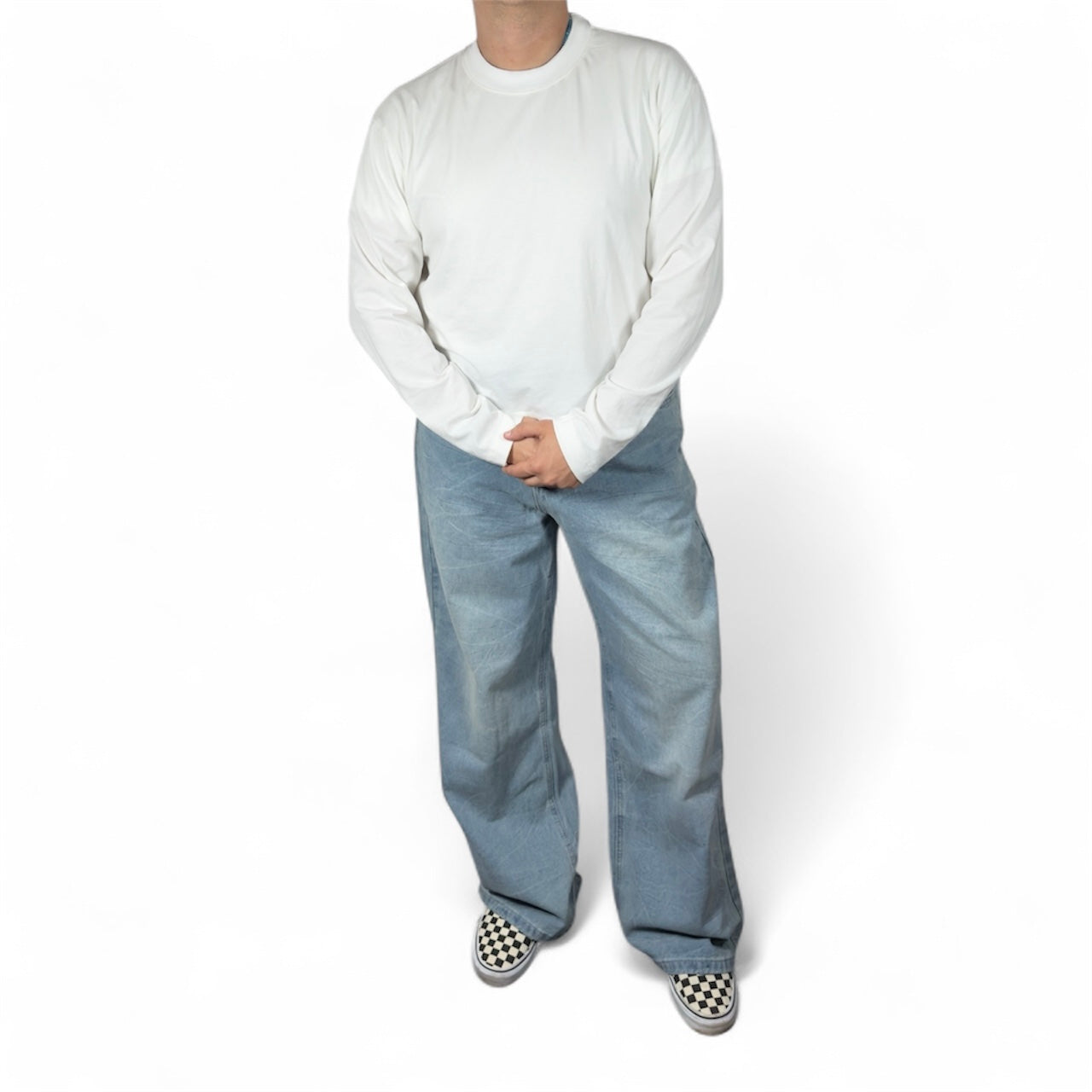 AR LONGSLEEVE CROP WHITE