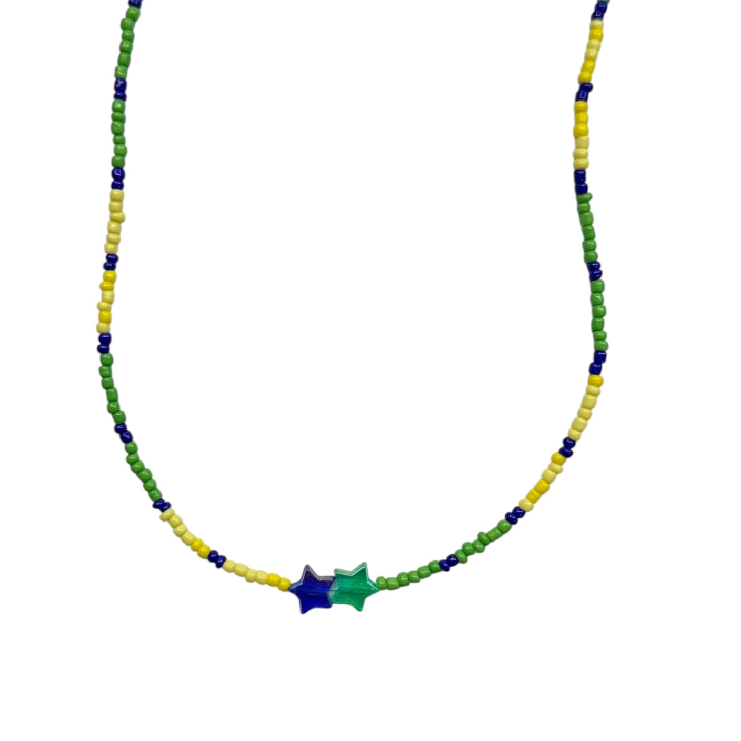 Collana perline estate verdi brazil