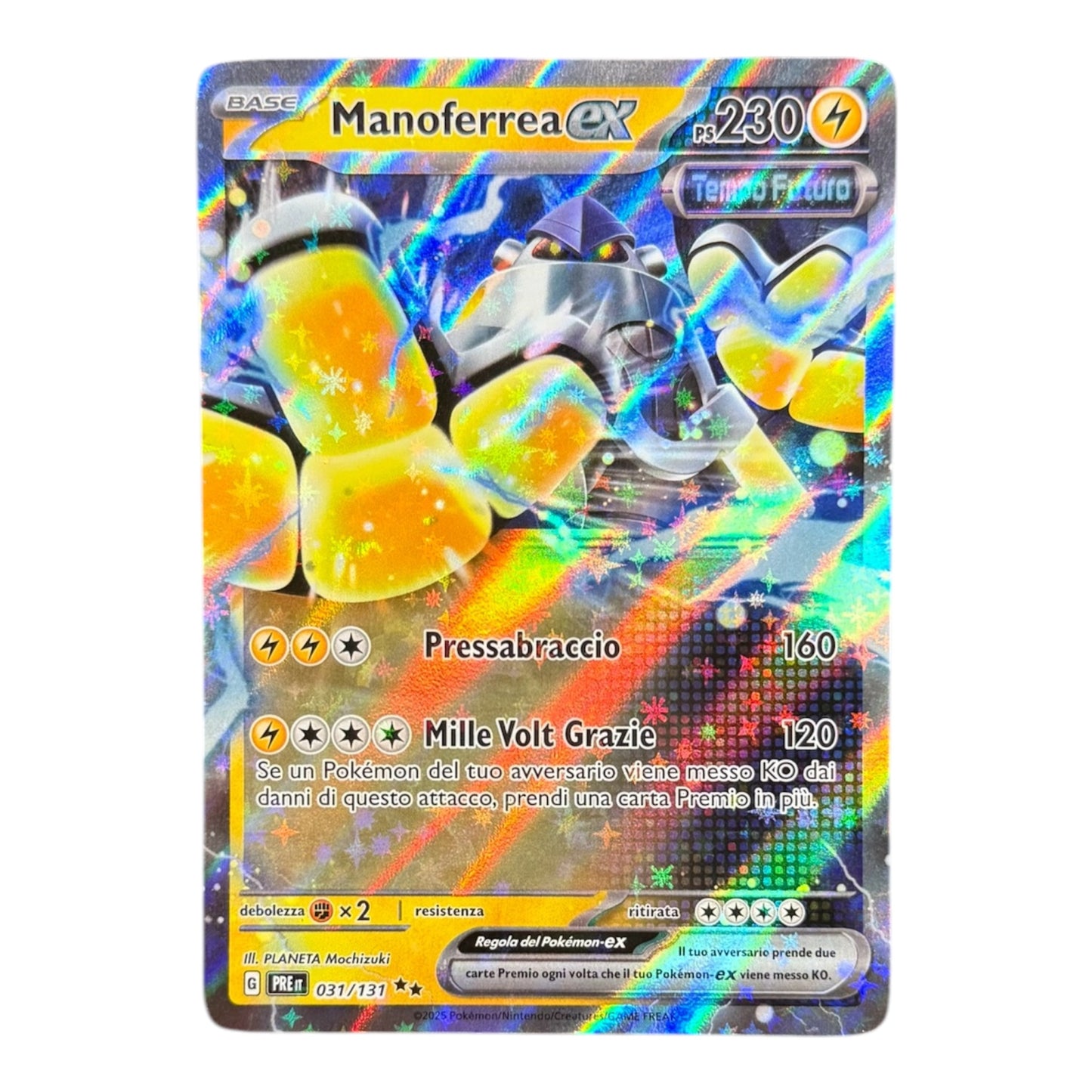 Pokèmon Manoferrea EX Evoluzioni prismatiche 031-131 IT