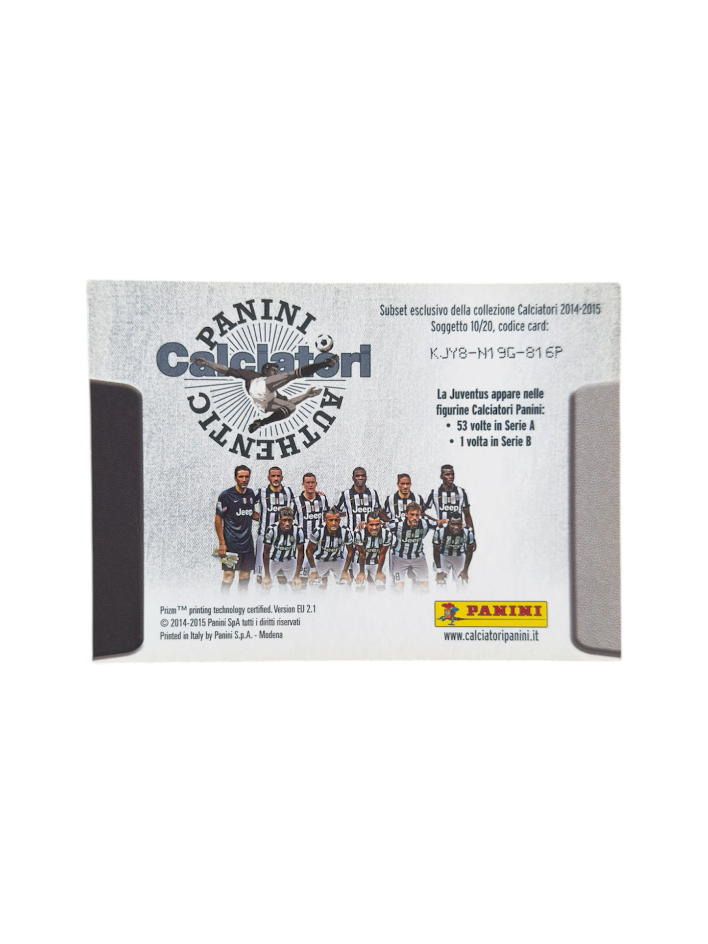 Juventus Maxi card Panini Calciatori 2014-2015 Fuori raccolta