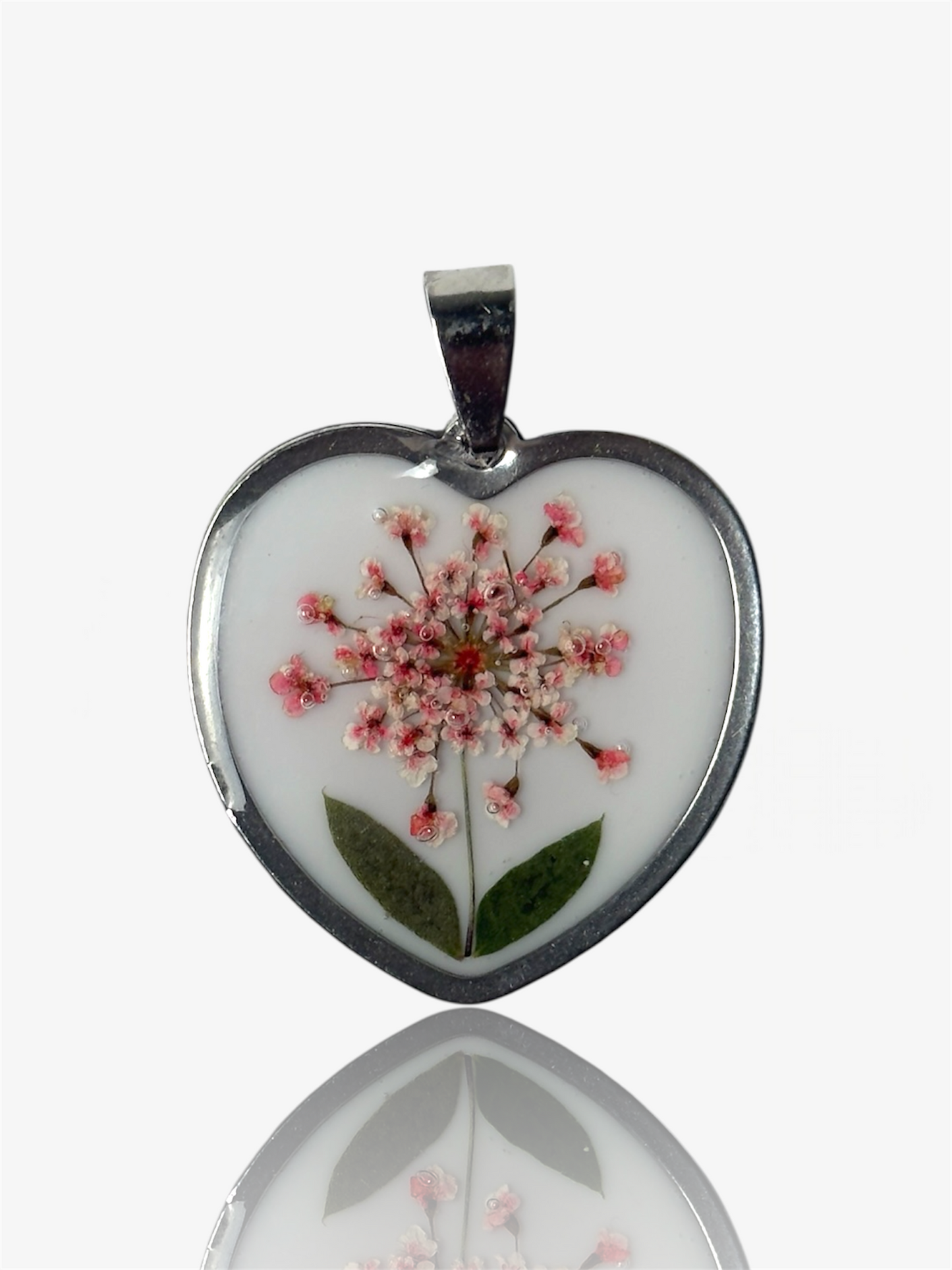 Ciondolo cuore petals argento
