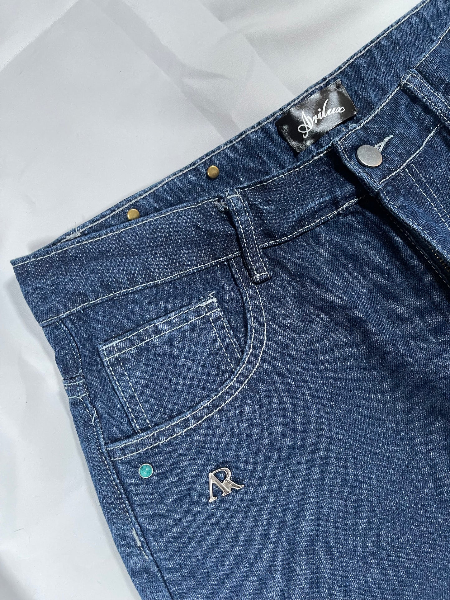 AR DENIM PANTS BLUE