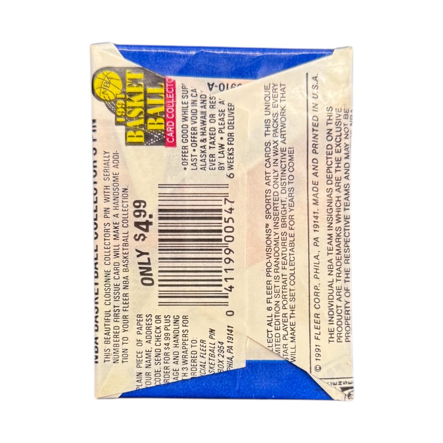 Pack sigillato NBA Basketball Fleer 1991