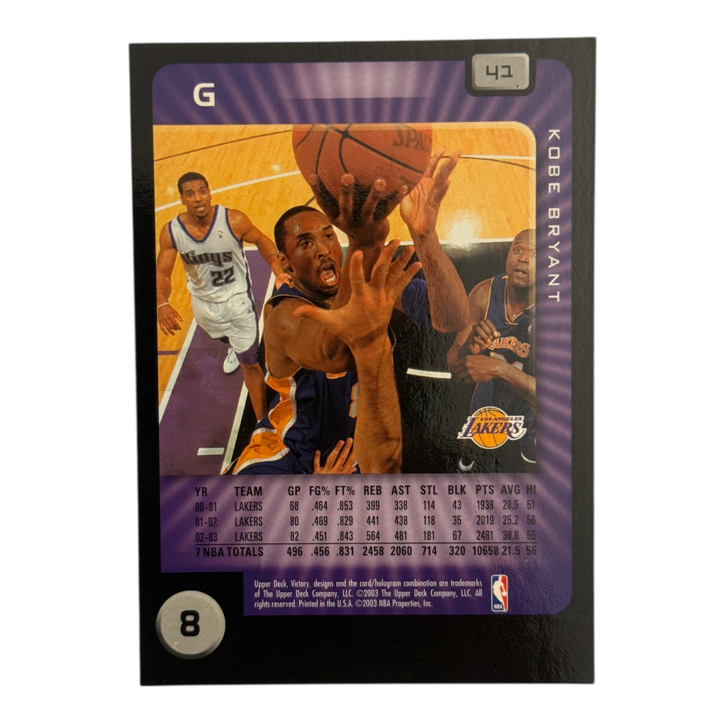 Kobe Bryant Upper Deck 2003 Victory Lakers #8