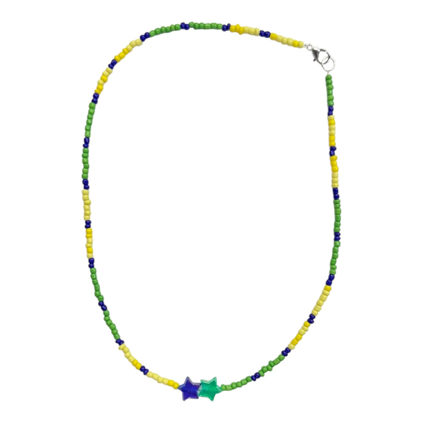 Collana perline estate verdi brazil