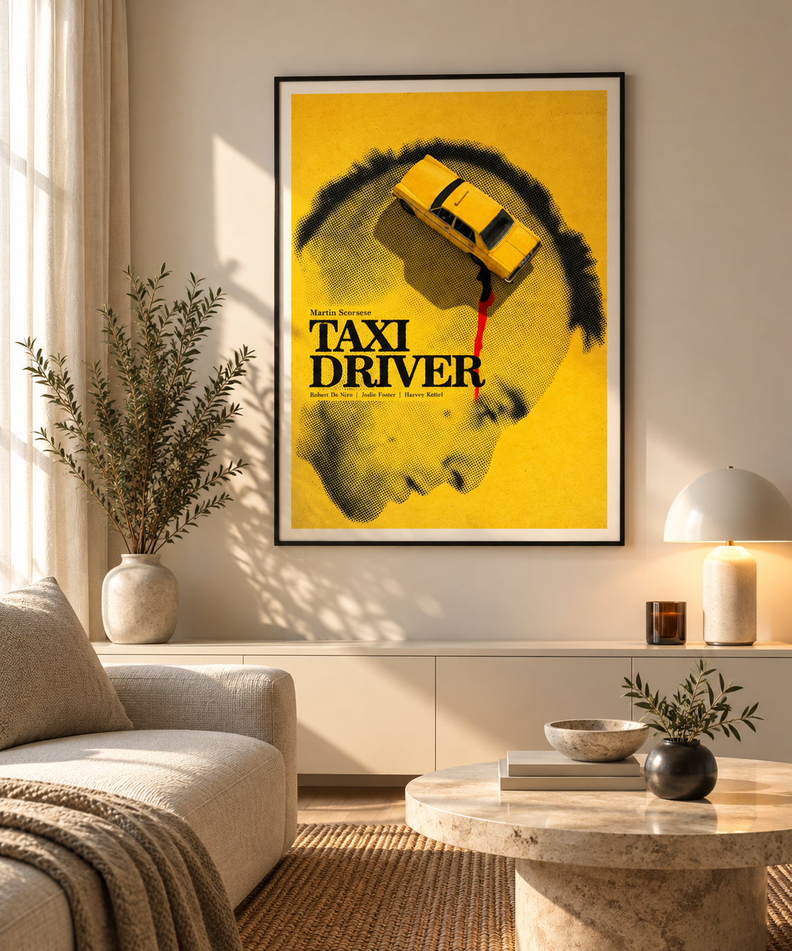 PHOTO STAMPA TAXI DRIVER DE NIRO