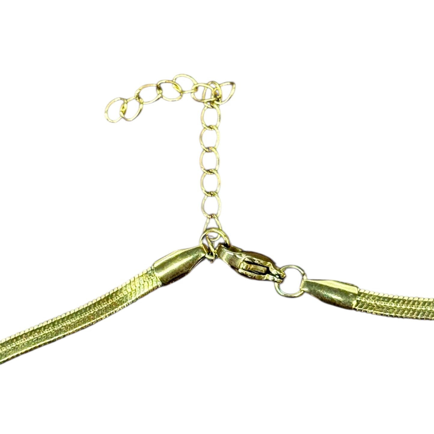 Collana acciaio sottile snake gold