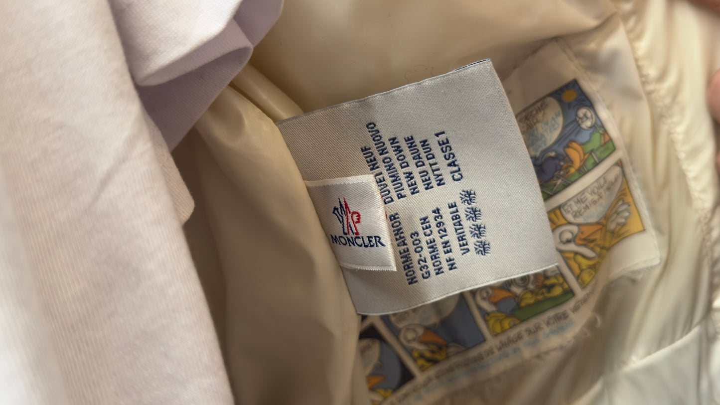 Moncler giacca piumino blu navy lucido usato