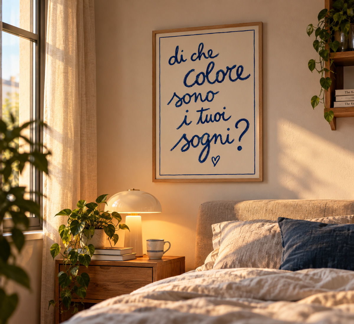 PHOTO STAMPA SCRITTA DI CHE COLORE SONO I TUOI SOGNI