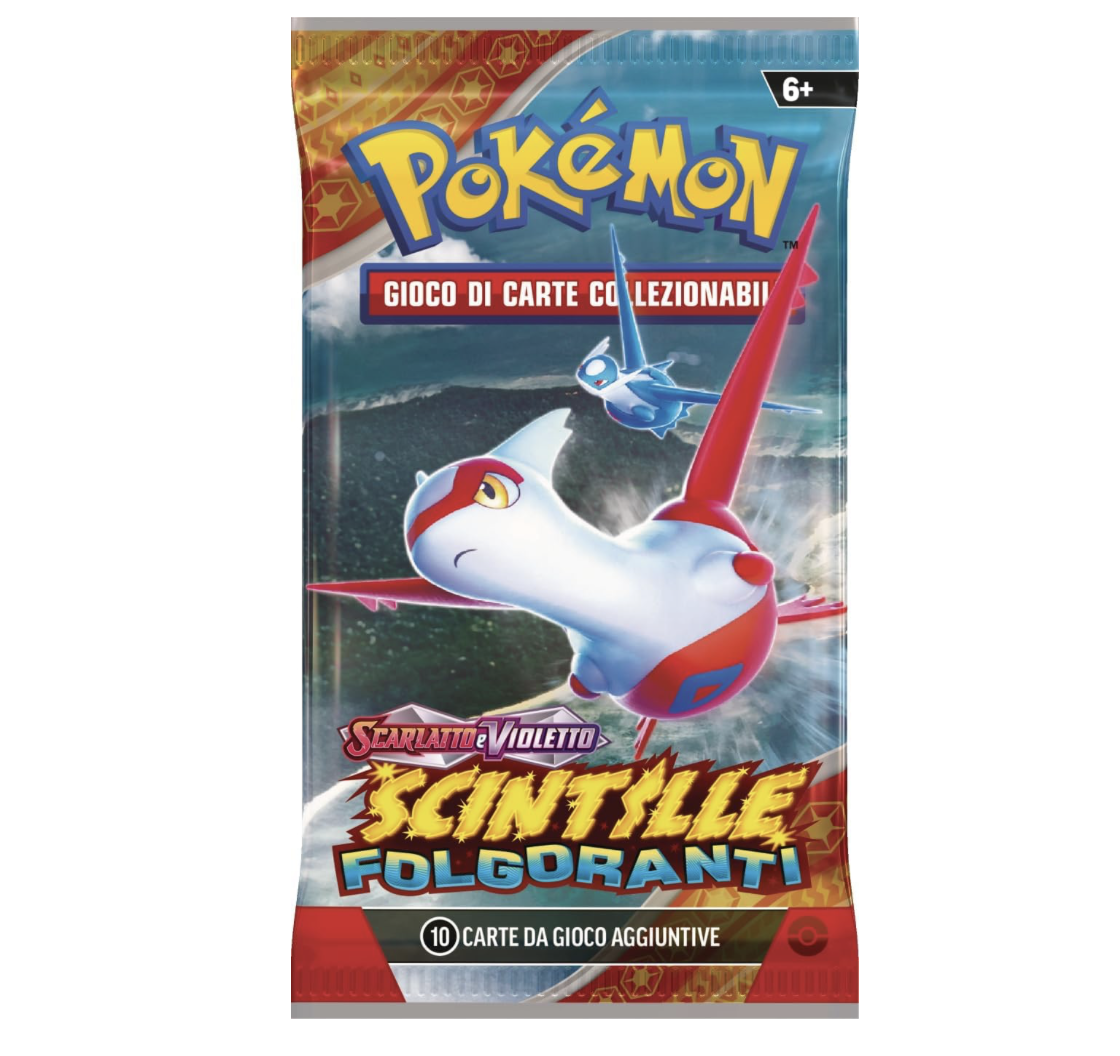 Pokèmon Pack sigillato Scintille folgoranti Busta 10 Carte – Pokémon Scarlatto e Violetto - IT