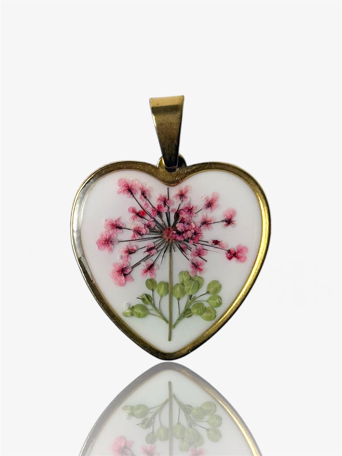 Ciondolo cuore petals oro