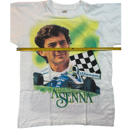 90's - Ayrton Senna Tribute Race vintage single stitch t-shirt