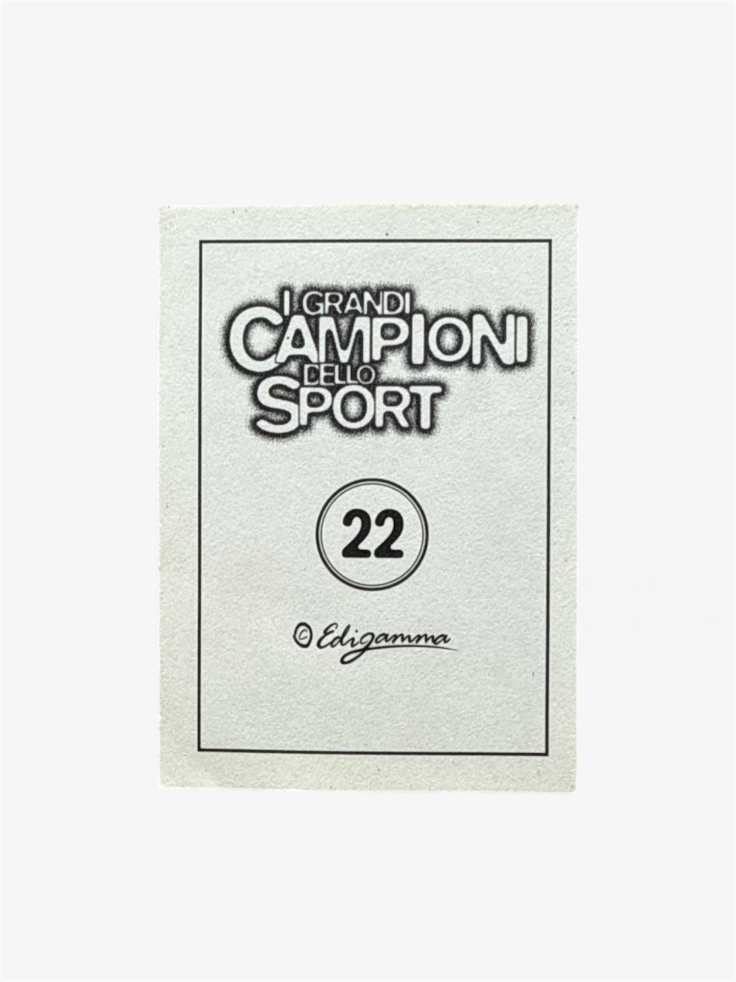 1997 Edigamma I GRANDI CAMPIONI dello Sport Schumacher F1 #22