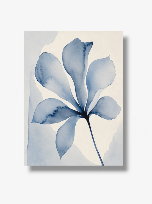PHOTO ART ASTRATTA BLUE FLOWER