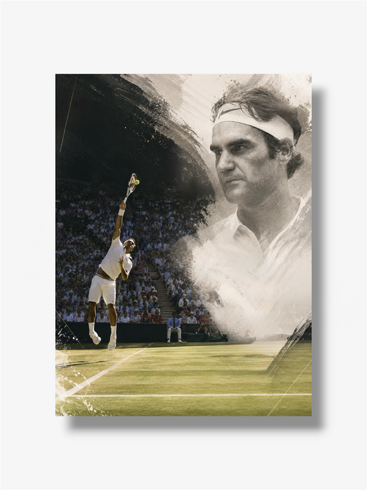 PHOTO ART STAMPA ROGER FEDERER