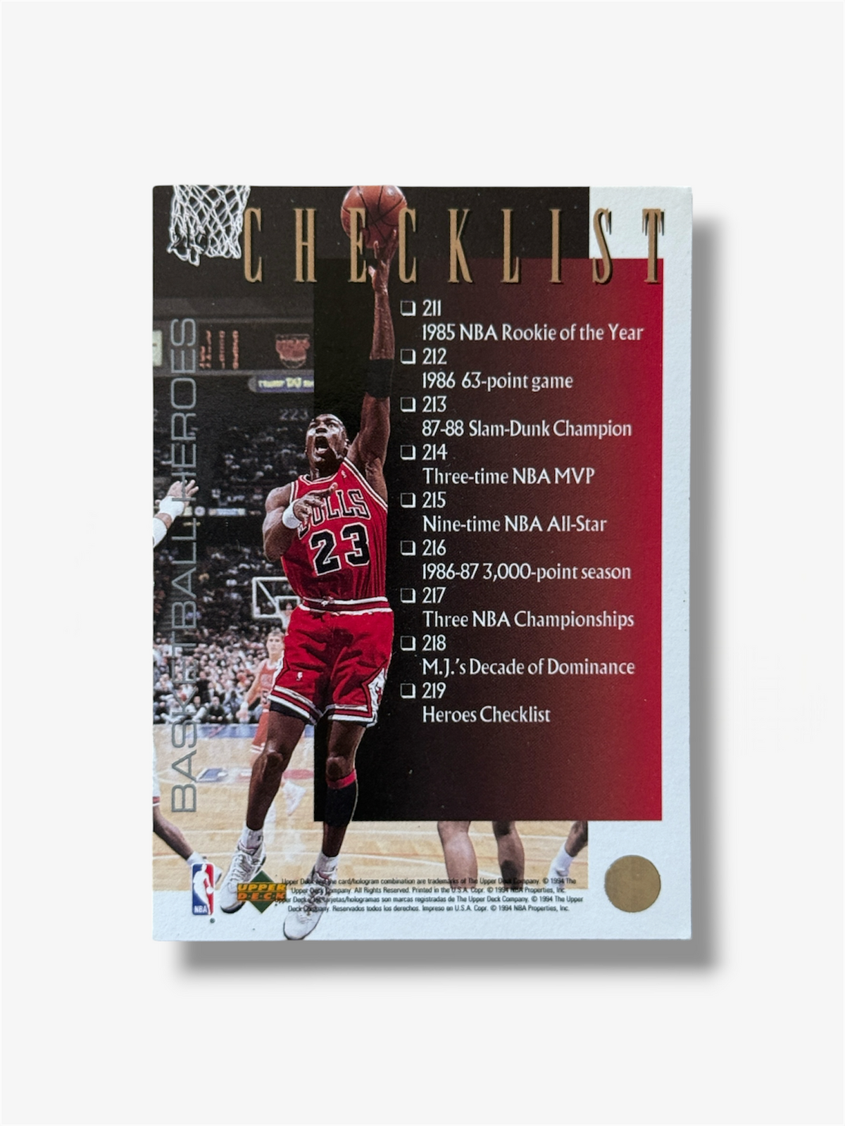 Michael Jordan Nba Upper deck 1994