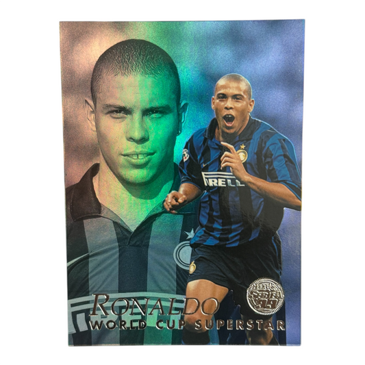 Ronaldo card Inter Merlin Calcio Superstar Serie A 1999 Holo IT