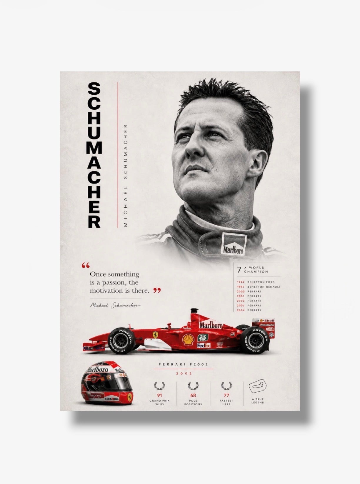 PHOTO STAMPA SCHUMACHER F1 FERRARI