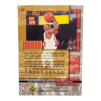 Michael Jordan NBA playoff leader Upper deck 1996 #jc3