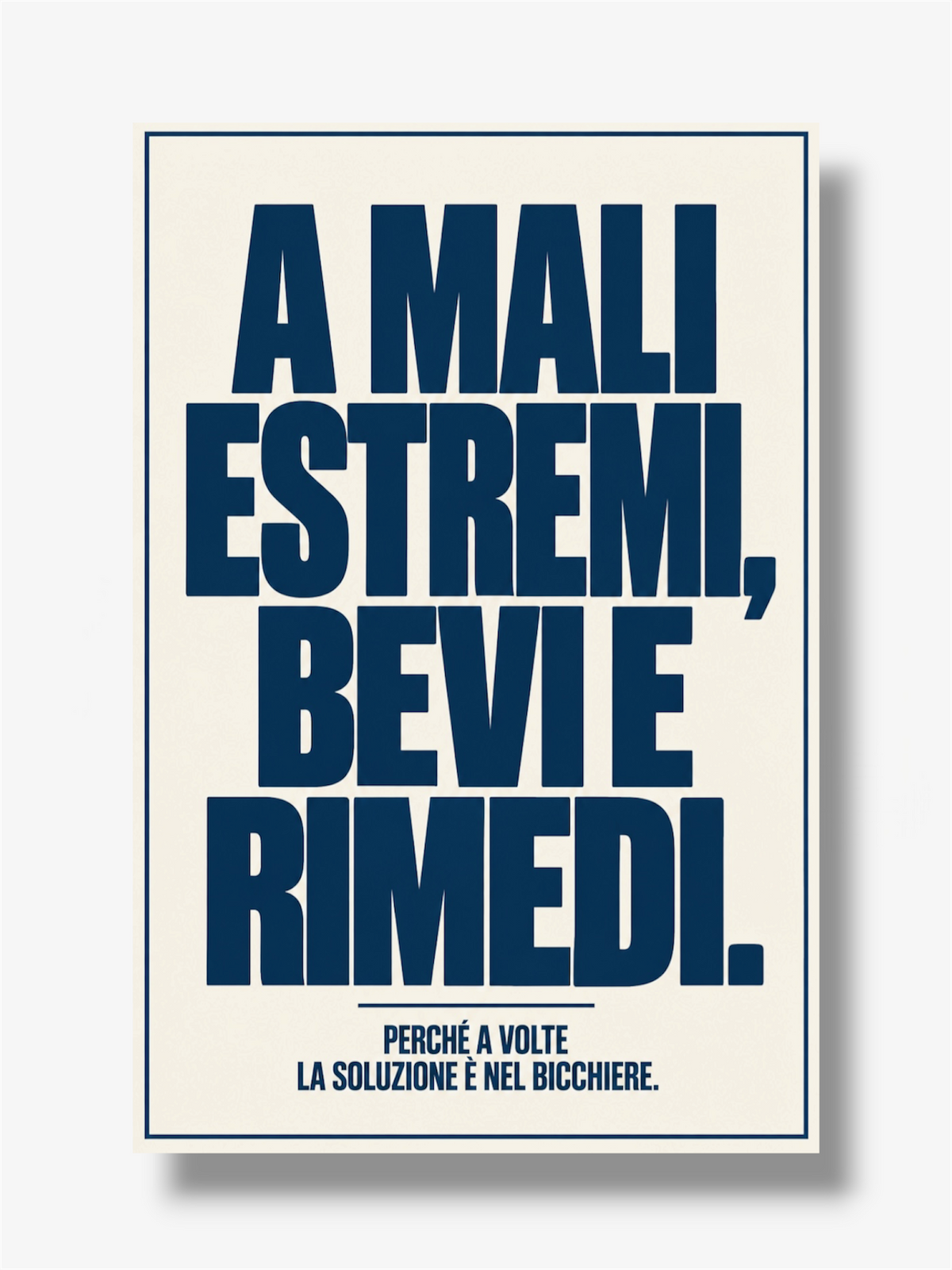 PHOTO STAMPA SCRITTA A MALI ESTREMI BEVI E RIMEDI