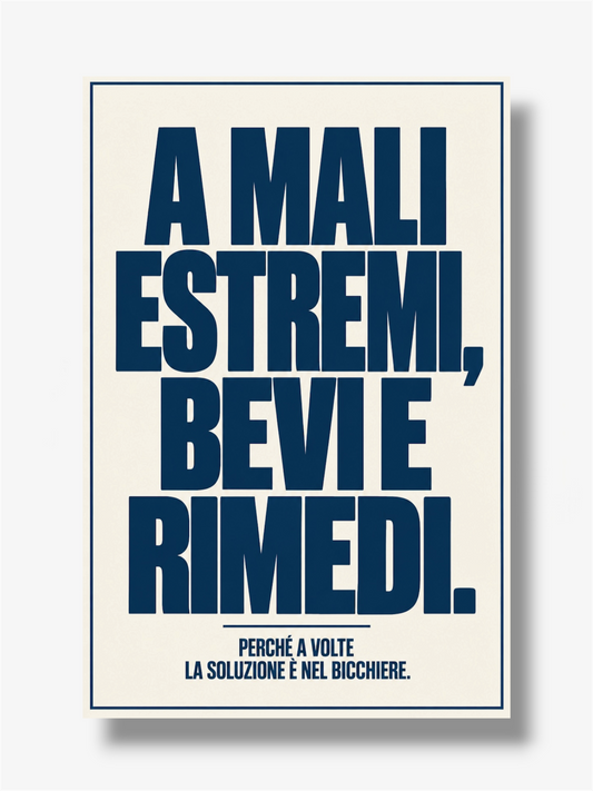 PHOTO STAMPA SCRITTA A MALI ESTREMI BEVI E RIMEDI