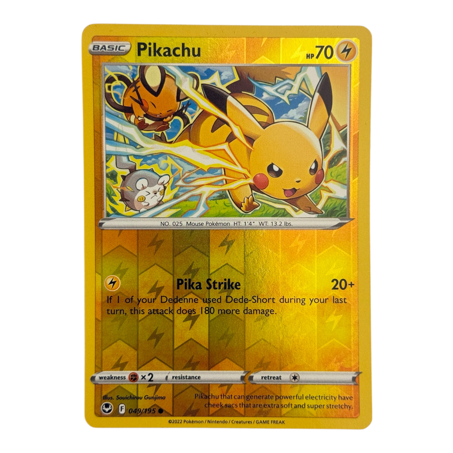 Pokemon Pikachu Holo reverse 049-195 (IT)