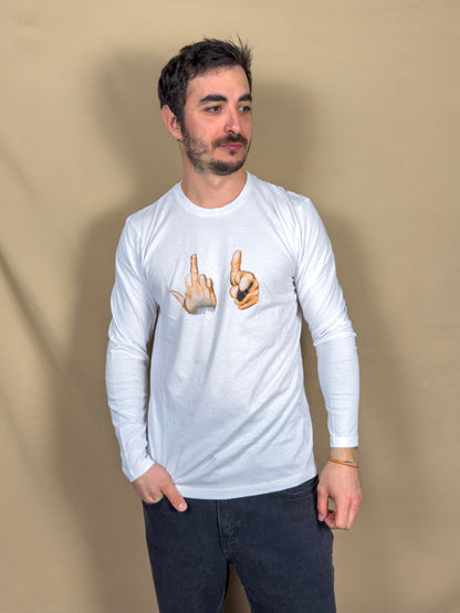 AR LONG SLEEVE FUCK WHITE