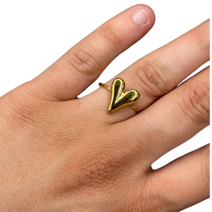 Braided heart ring