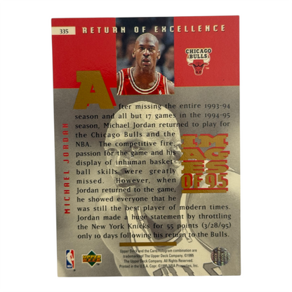 Michael Jordan Nba Upper deck 1995 #335