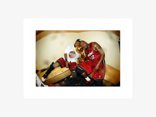PHOTO ART STAMPA SHAQUILLE O’NEAL DWAYNE WADE