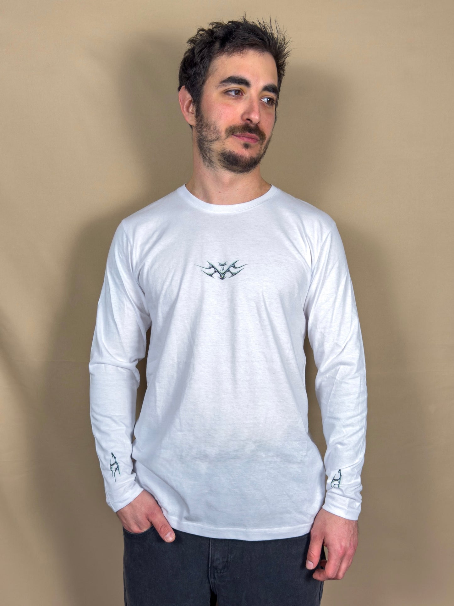 AR LONG SLEEVE BIKER WHITE