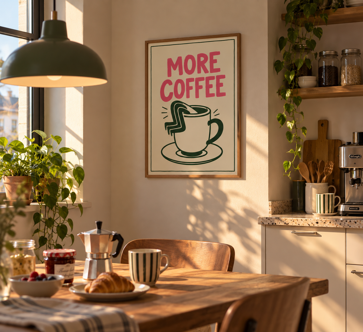 PHOTO STAMPA SCRITTA MORE COFFE