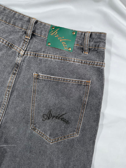 AR DENIM PANTS GREY