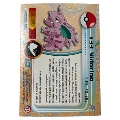 Pokemon Topps 1999 NIDORINO holo #33