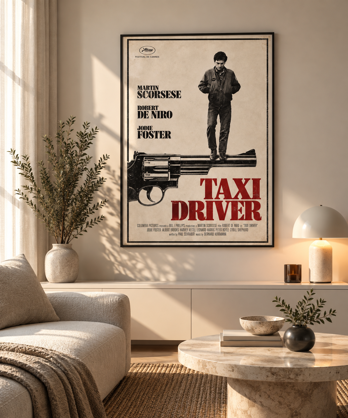 PHOTO STAMPA TAXI DRIVER DE NIRO