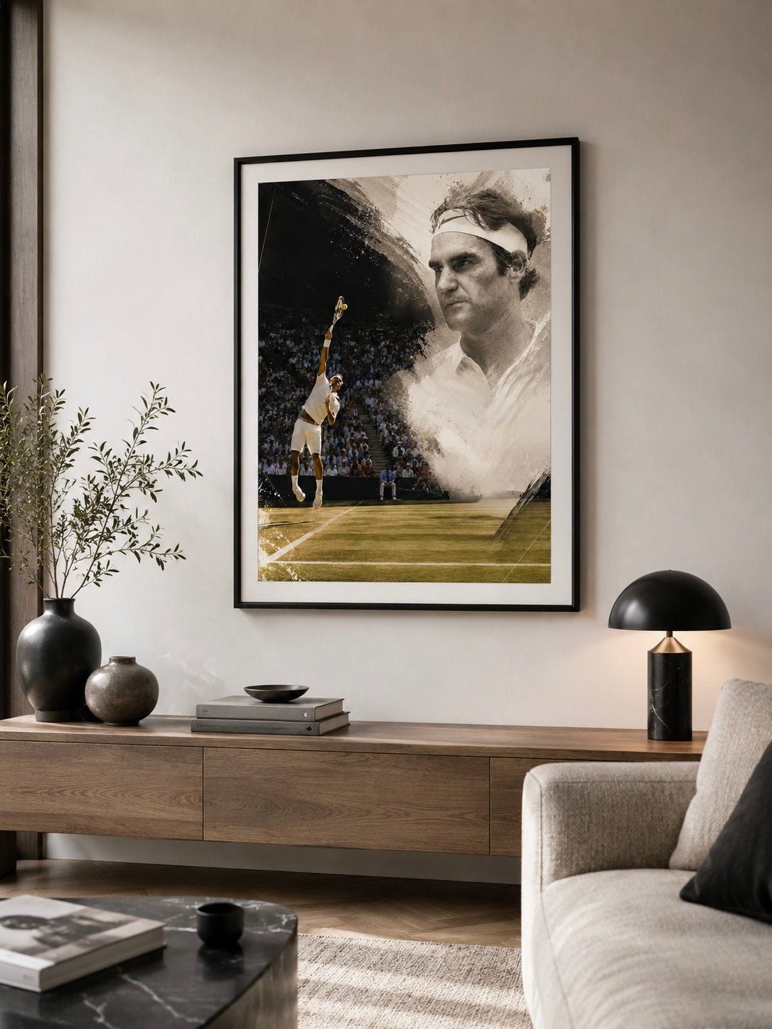 PHOTO ART STAMPA ROGER FEDERER