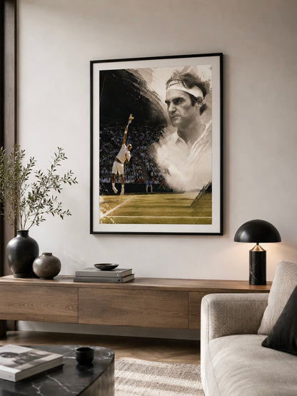 PHOTO ART STAMPA ROGER FEDERER