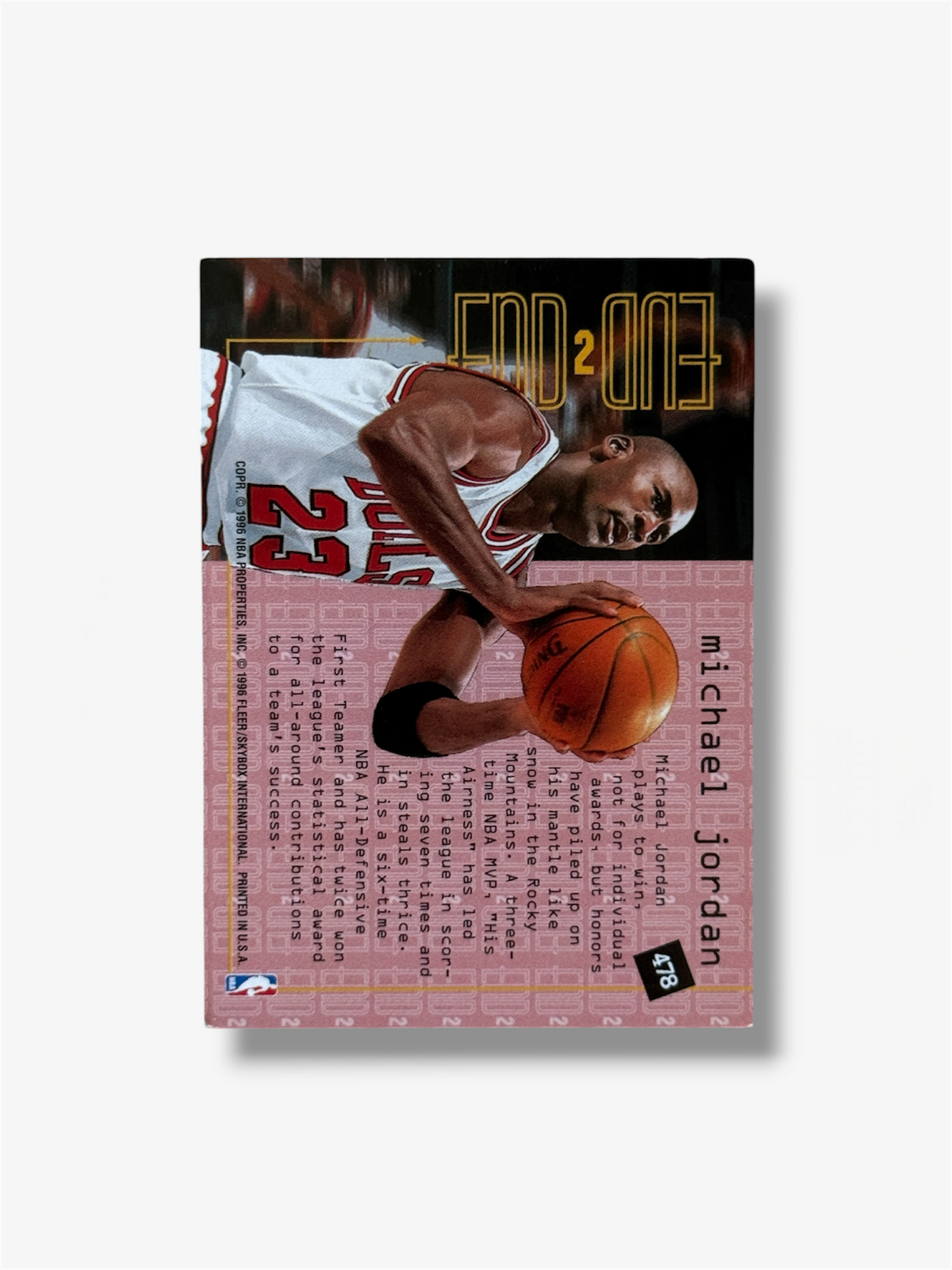 Michael Jordan Chicago Bulls Fleer 1995-96 #478