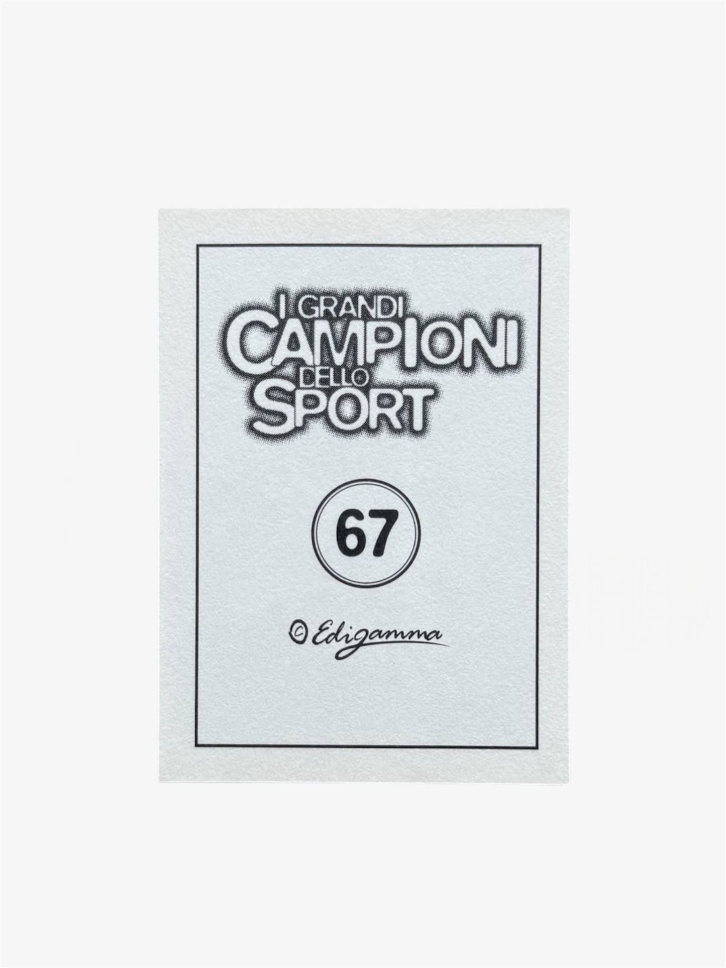 1997 Edigamma I GRANDI CAMPIONI dello Sport Diego Maradona #67