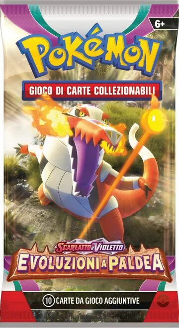 Pokèmon Pack sigillato Scarlatto e Violetto Evoluzioni a Paldea Busta 10 Carte (IT)